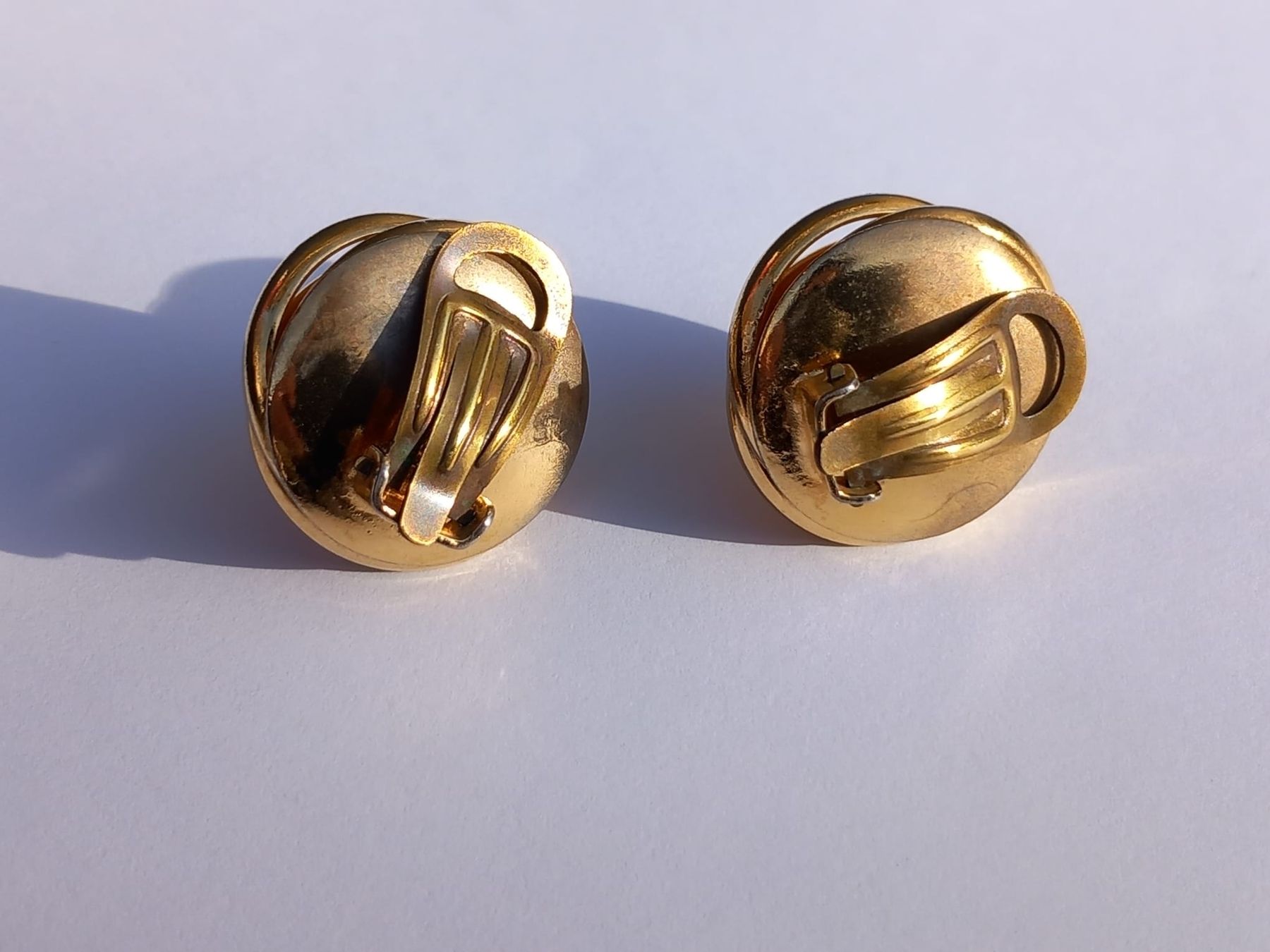 Orecchini pendenti & Orecchini a lobo: Alte Goldene Ohrclips mit Kunstperlen – Usato da Winterthur venduto da Jopf1 7