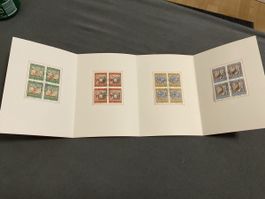 PTT Faltprospekt mit Briefmarken guter Zustand