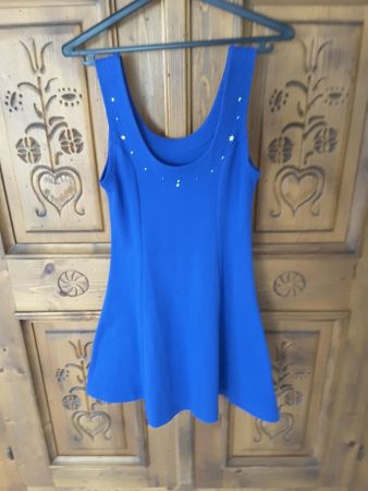 Kurzes blaues Sommerkleid Gr. 34/36
