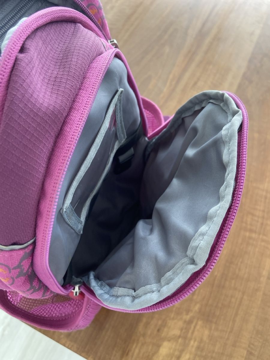 Borse & Zaini: Robuster Schulrucksack, Känguru, lila – Usato da Würenlingen venduto da GSP7521 3