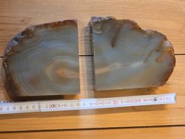 Agate Buchstützen, Edelstein, Rarität, Dekoration