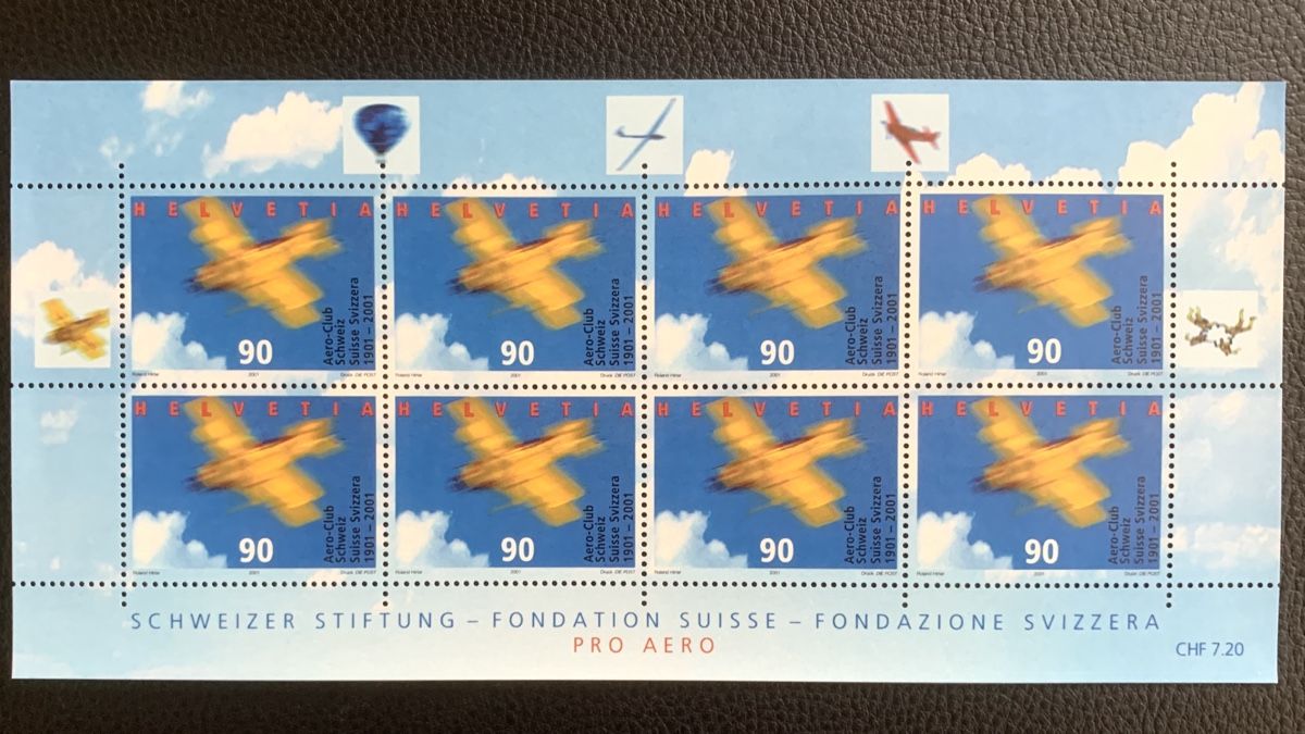 Tutti i francobolli: Pro Aero Briefmarken 2001 – Nuovo (secondo la descrizione) da Cham venduto da Spezialch