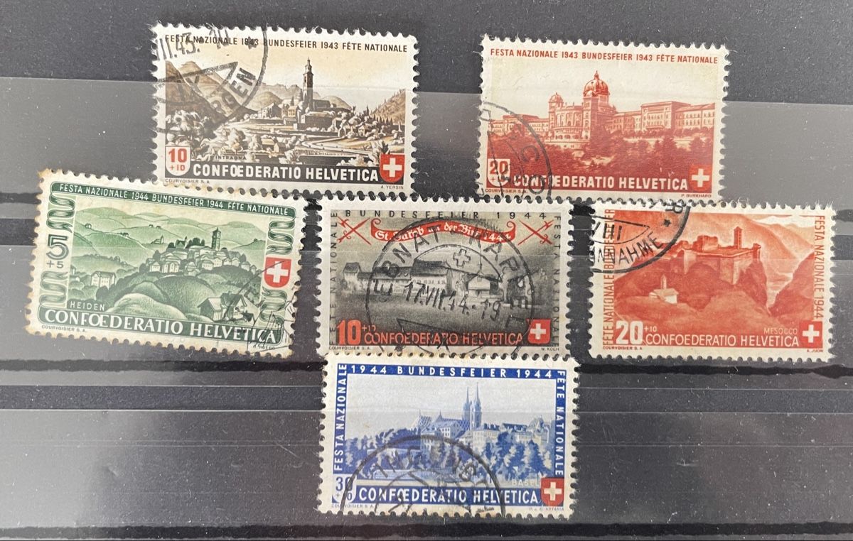 Tutti i francobolli: Lot Pro Patria 1943 1944 – Usato da Zug venduto da gip41