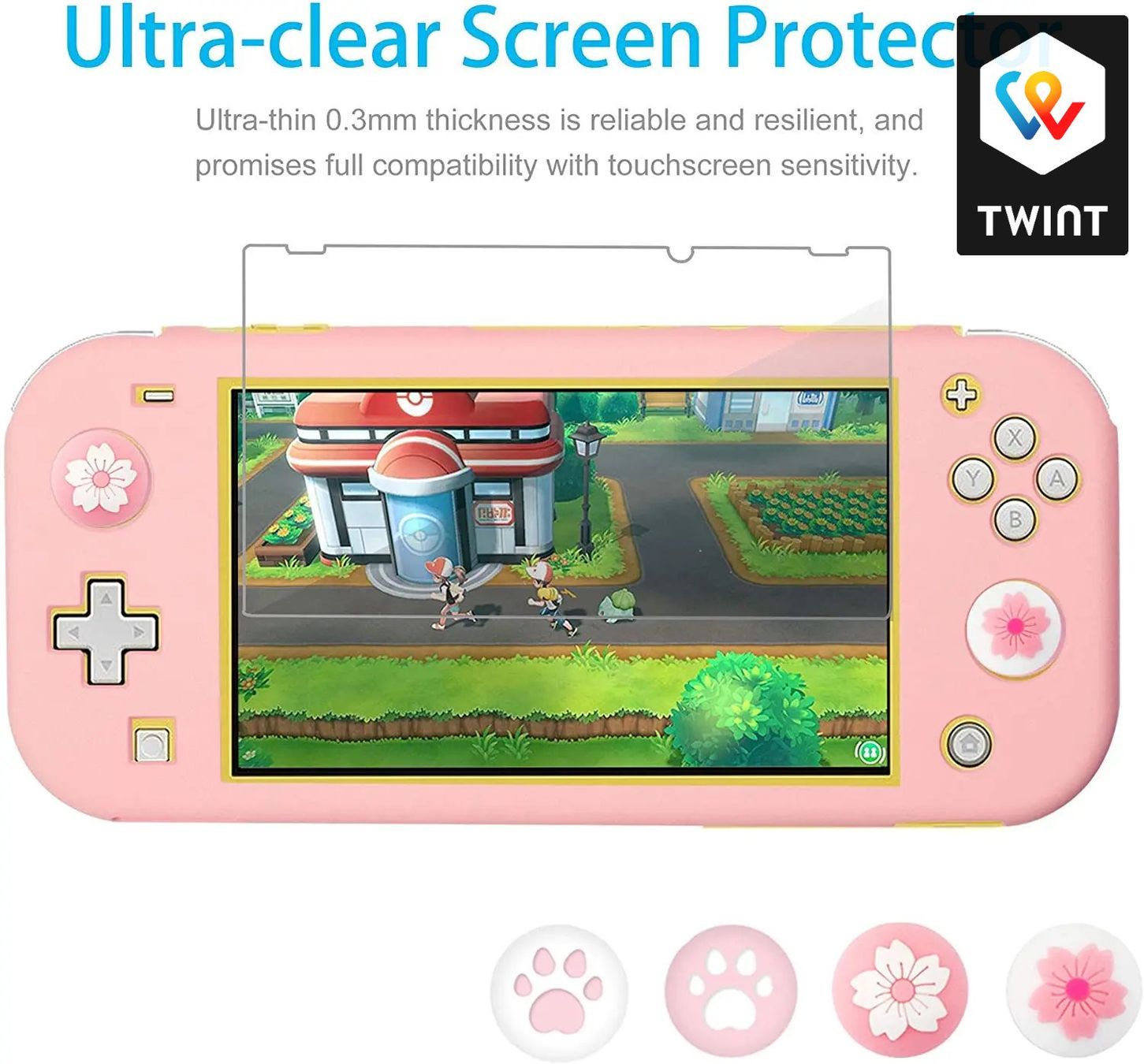 Nintendo Konsolen: Étui de voyage rose Nintendo Switch Lite Sakura mignon – Neu und originalverpackt aus Saignelégier von onekeystore 4