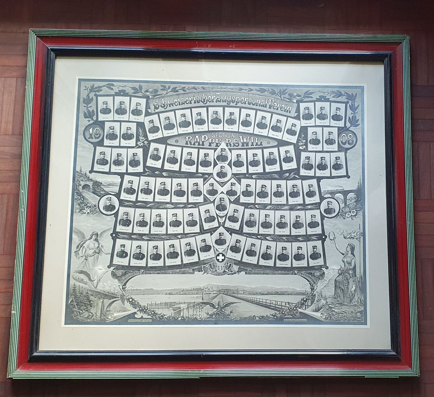 Poster & Bilder: Bild 1908 - Schweizerischer Zugspersonal Verein Rapperswil – Gebraucht aus Kreuzlingen von Rschweiz1