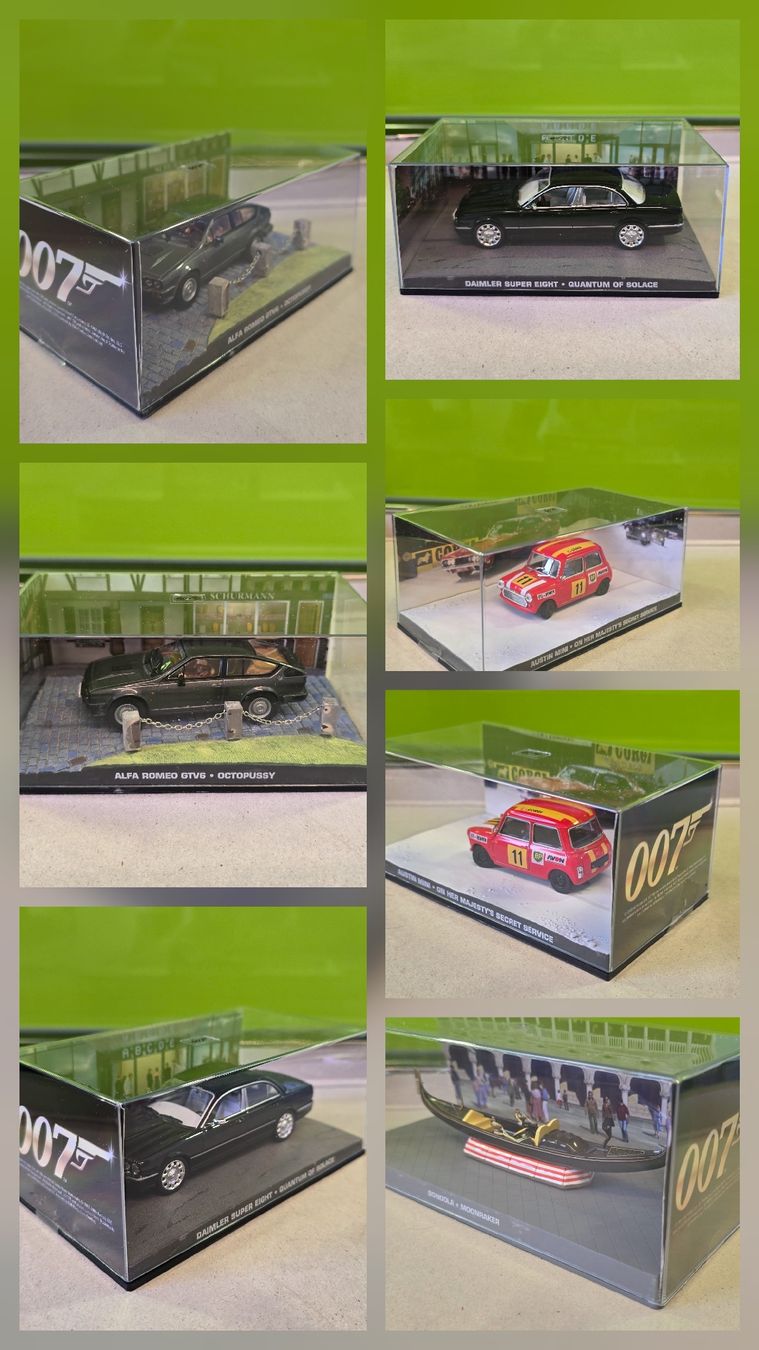 Autoart Modellini d'auto: James Bond 007 Modellauto Sammlung 1:43 - mit Vitrinen – Nuovo (secondo la descrizione) da Winterthur venduto da hel_yb89 1