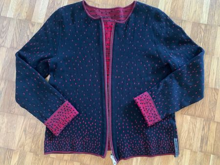 Xess+baba beideseitig wollen cardigan