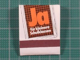 Alte Zündhölzer, Abstimmung "Ja für kleinere Schulklassen"