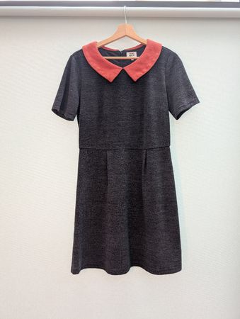 Vintage Stil Kleid in Grau, Vero Moda Grösse 40