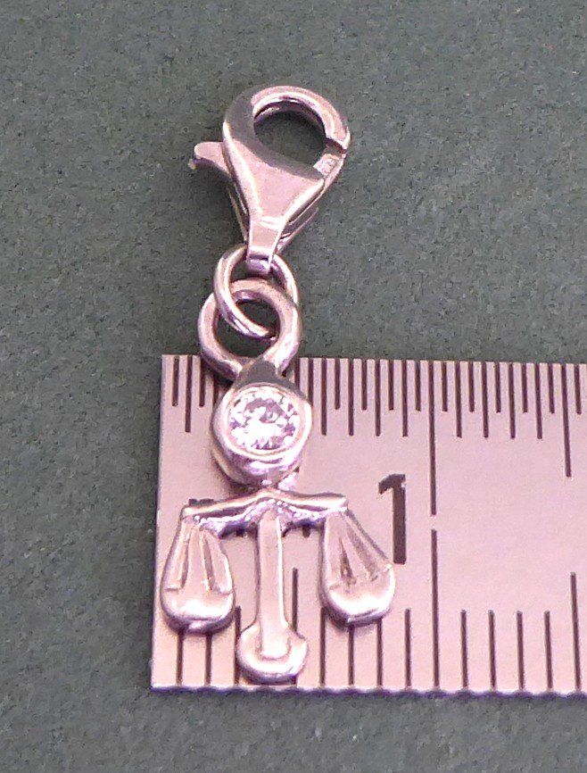 Ciondoli: Anhänger Sternzeichen Waage 925 Silber – Usato da Muri AG venduto da silvermouse007 4
