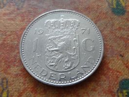PAYS-BAS  Nederland  1  Gulden  1971