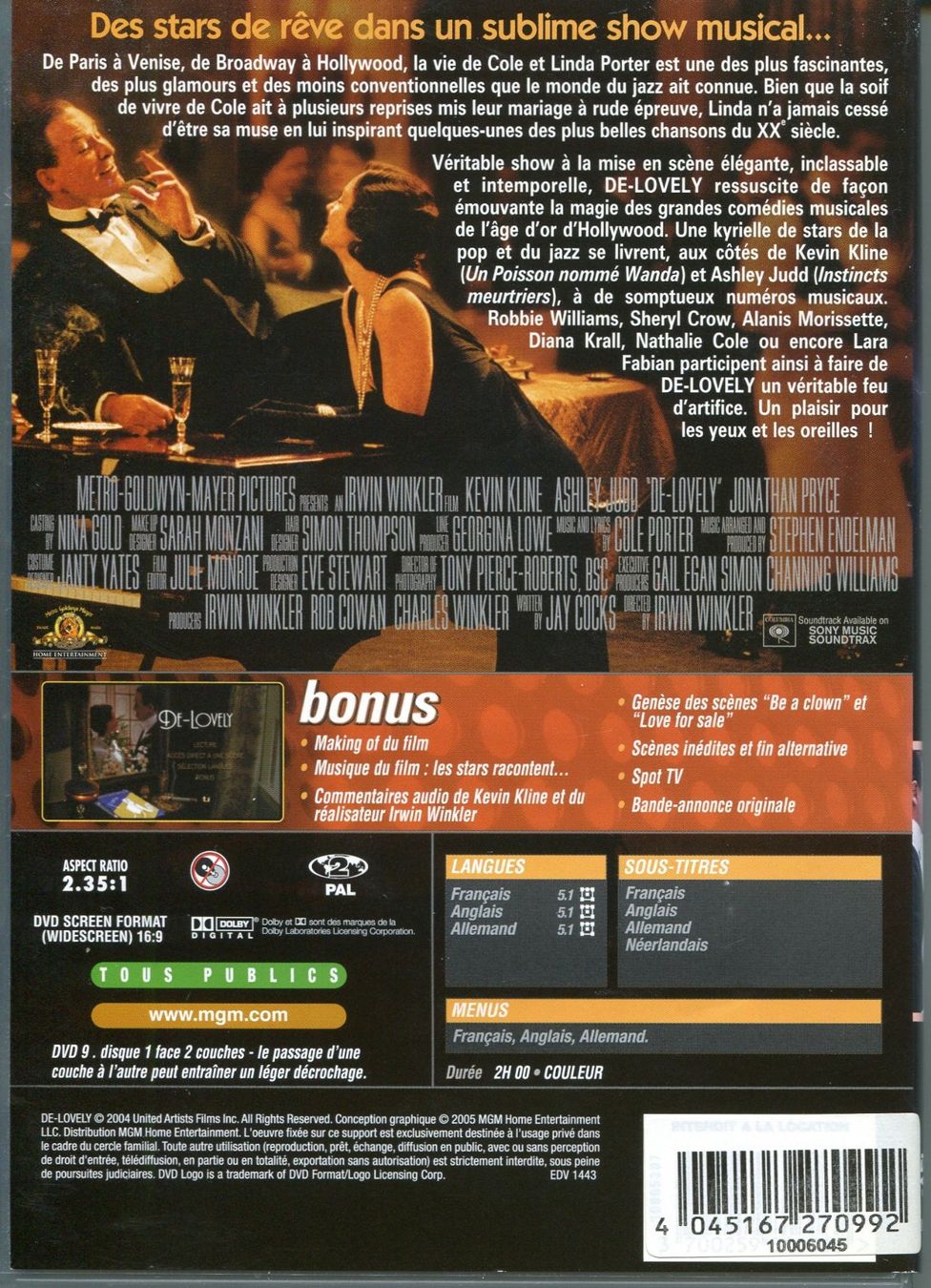 Tous les DVDs: DE - LOVELY  /  DVD – D'occasion à Les Avants par soyouz63 1