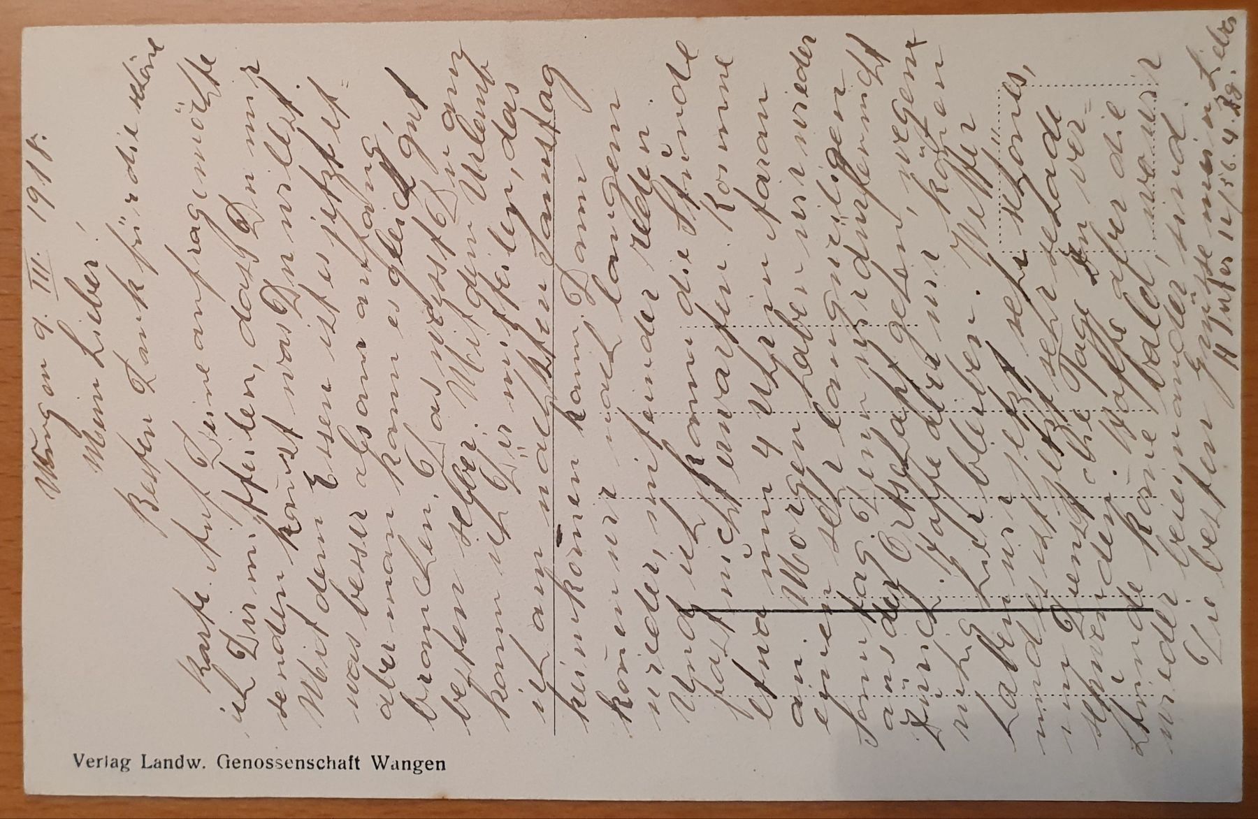 Cartoline postali: Gruss aus Wangen 1918, TOP – Usato da Kreuzlingen venduto da Rschweiz1 1