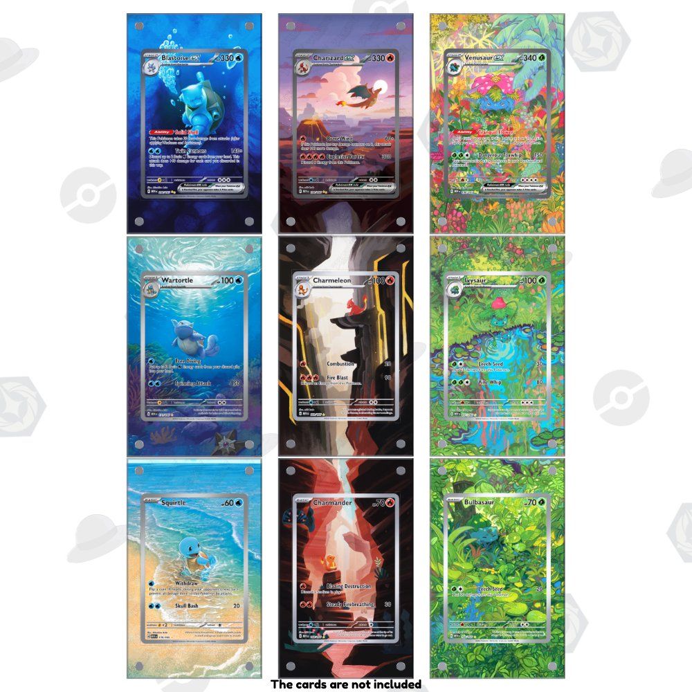Pokémon Sammelbilder & Trading cards: Pokémon 151 Charmander Bulbasaur Squirtle Evolution Bundle – Neu und originalverpackt aus Canobbio von TreasureCollect