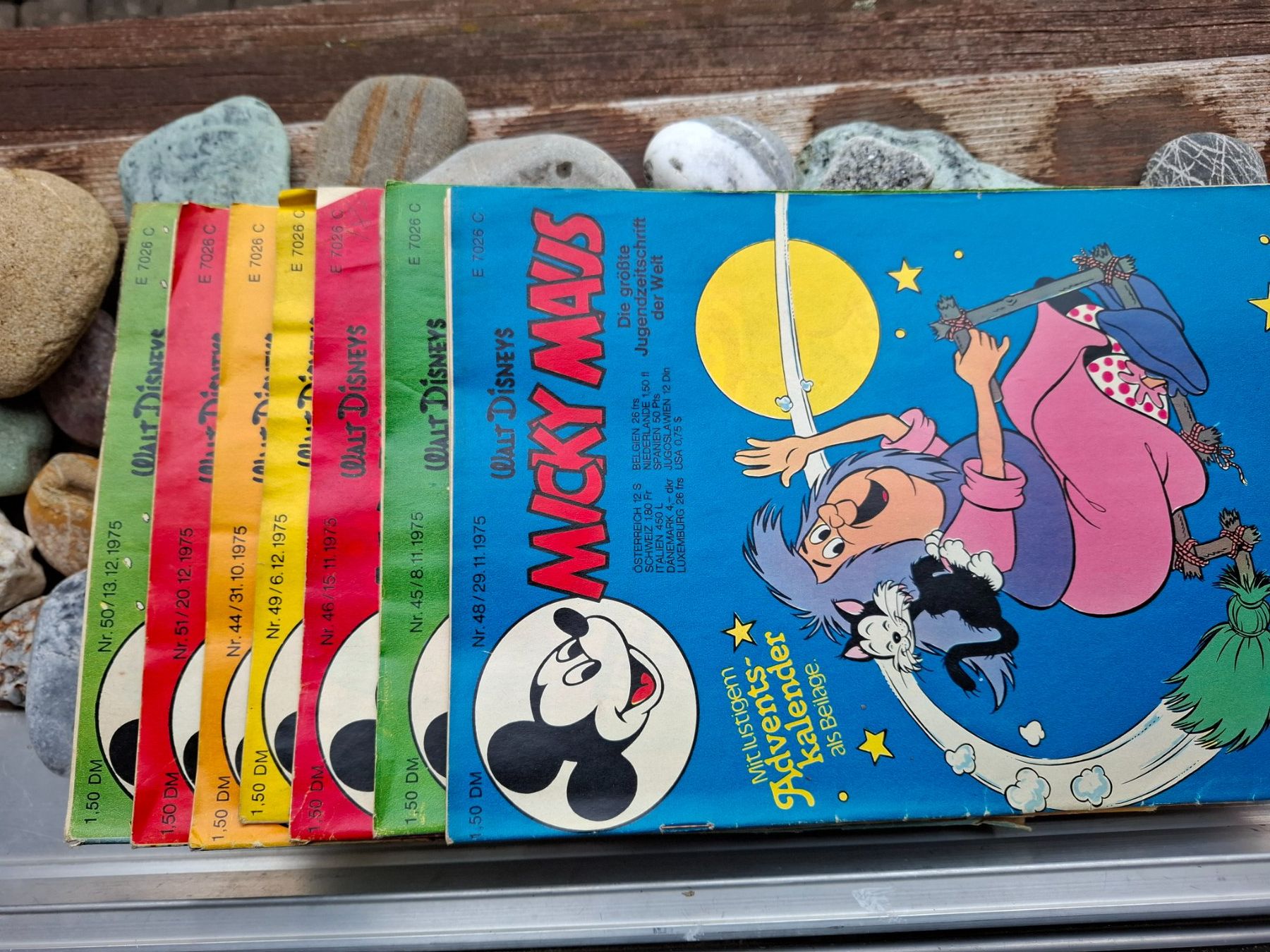 Fumetti: 7 Stück Micky Maus Heft, von 1975 – Difettoso da schwarzenburg venduto da mm07