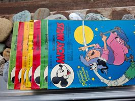 7 Stück Micky Maus Heft, von 1975