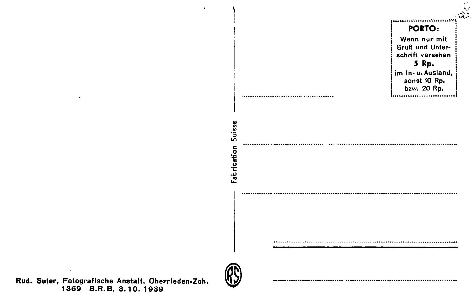 Cartoline postali: 2x Zug gegen Zugerberg – Usato da Ottikon b.Kemptth. venduto da Neptun1974 3