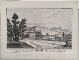 Wetzikon Kempten Kupferstich von Herrliberger 1741