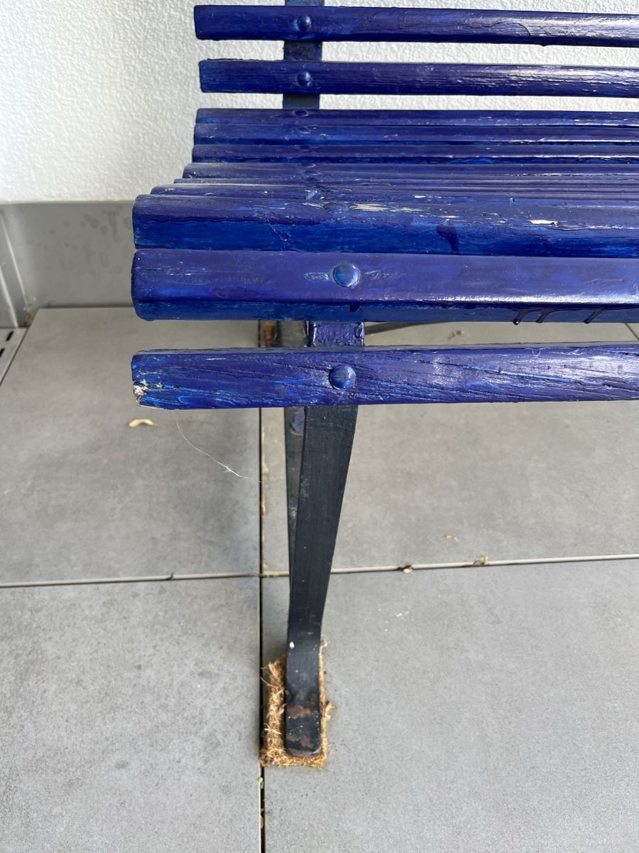 Panchine: Blaue Sitzbank aus Holz – Usato da Zürich venduto da Graefin_Lara 3
