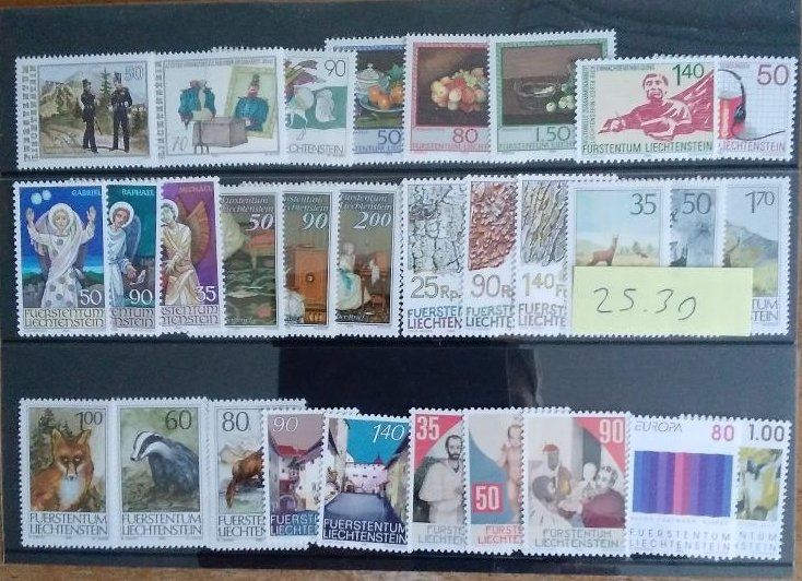 Tutti i francobolli: Briefmarken Liechtenstein postfrisch Fr. 269.95 – Nuovo (secondo la descrizione) da Basel venduto da TokenID1 5