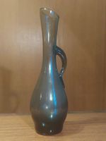 Vase vintage en verre fumé, 1970, anse unique