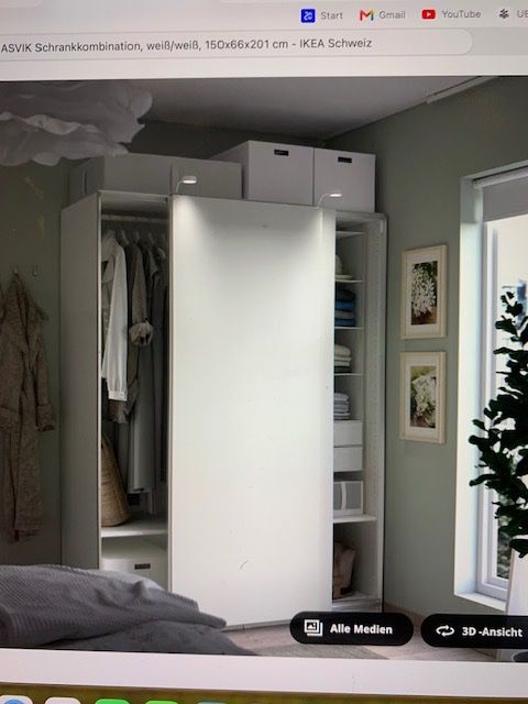 Ikea Armoires: Schwebetüren- Kleider_Schrank wie neu / im 2025 gekauft – D'occasion à Dübendorf par hpm-hpm 4