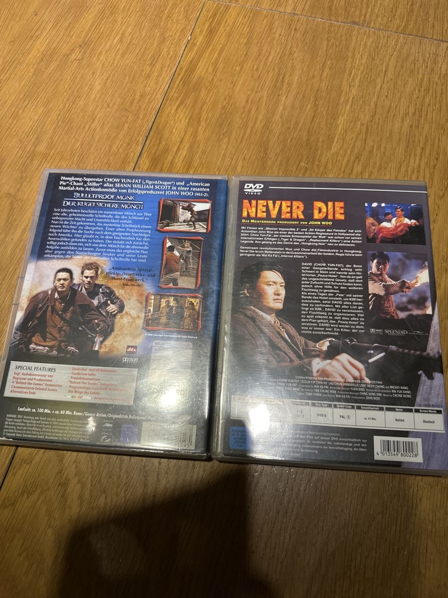 Tutti i DVDs: Never Die, Bulletproof Monk,Chow Yun Fat dvd – Usato da Benken ZH venduto da Audi-erich 1