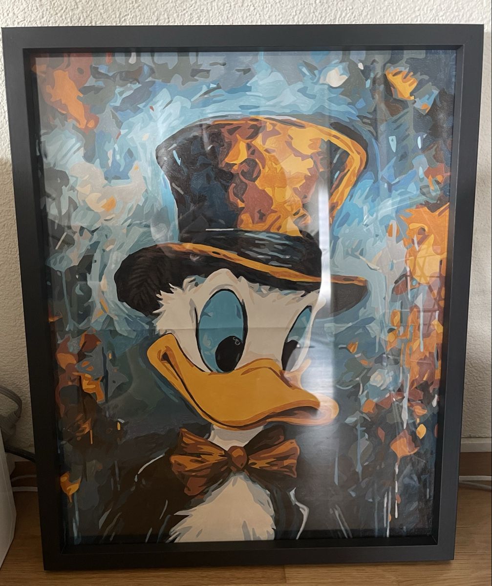 Foto & Immagini: Handcrafted Dagobert Duck auf Leinwand – Nuovo (secondo la descrizione) da Oensingen venduto da antje357 4