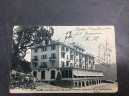 Alte Postkarte Grand Hotel Braunwald Kt. Glarus