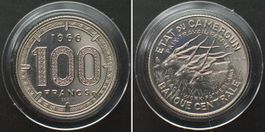 KAMERUN - ESSAI 100 Francs CFA 1966 Nickel stgl
