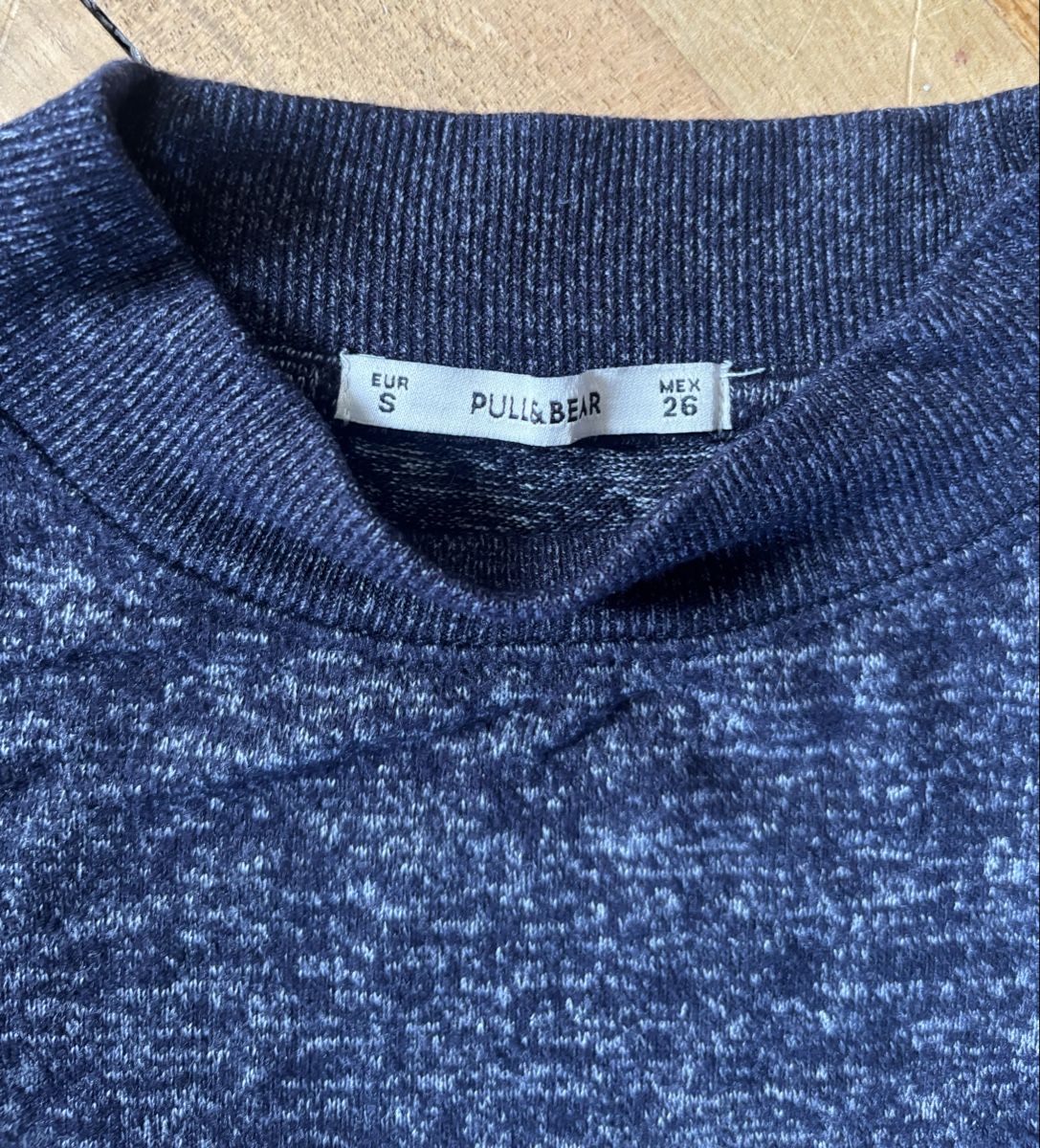Maglioni & Felpe: Pull Pull&Bear bleu chiné col rond taille S état neuf – Usato da Neuchâtel venduto da Deivid2 1