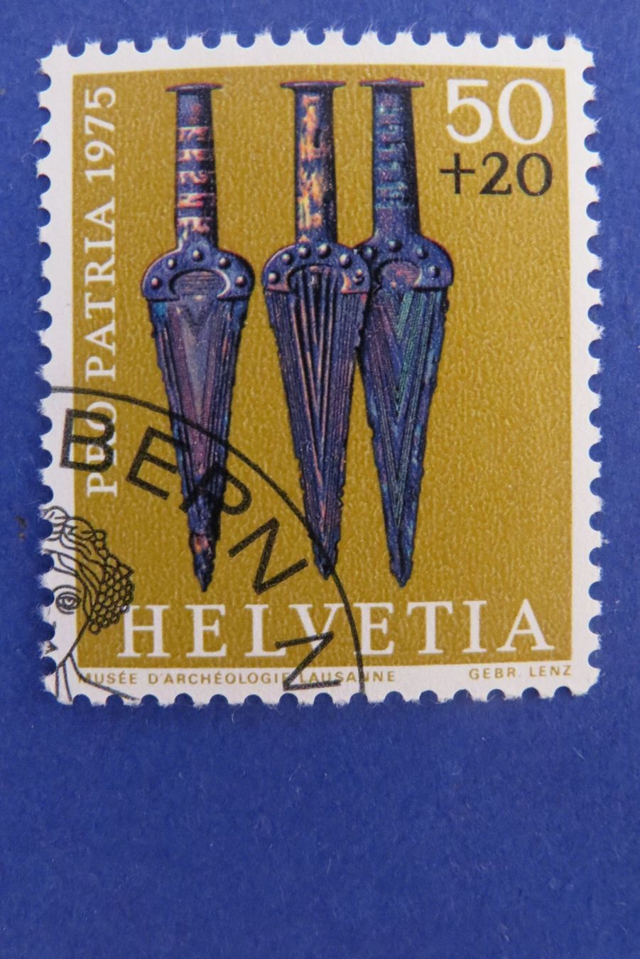 Tutti i francobolli: Serie Pro Patria 1975 - off.Ersttag-Eckstempel BERN – Usato da Brunnen venduto da Kumari 1
