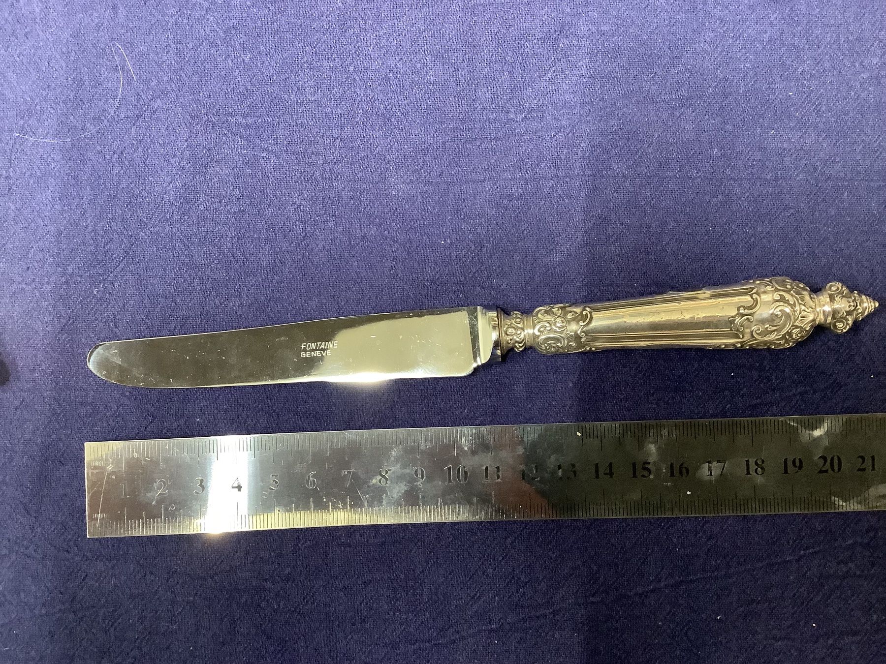 Posate: 4 couteaux entrée, manche Minerve Argent – Usato da ORBE venduto da mar_j9rz 5