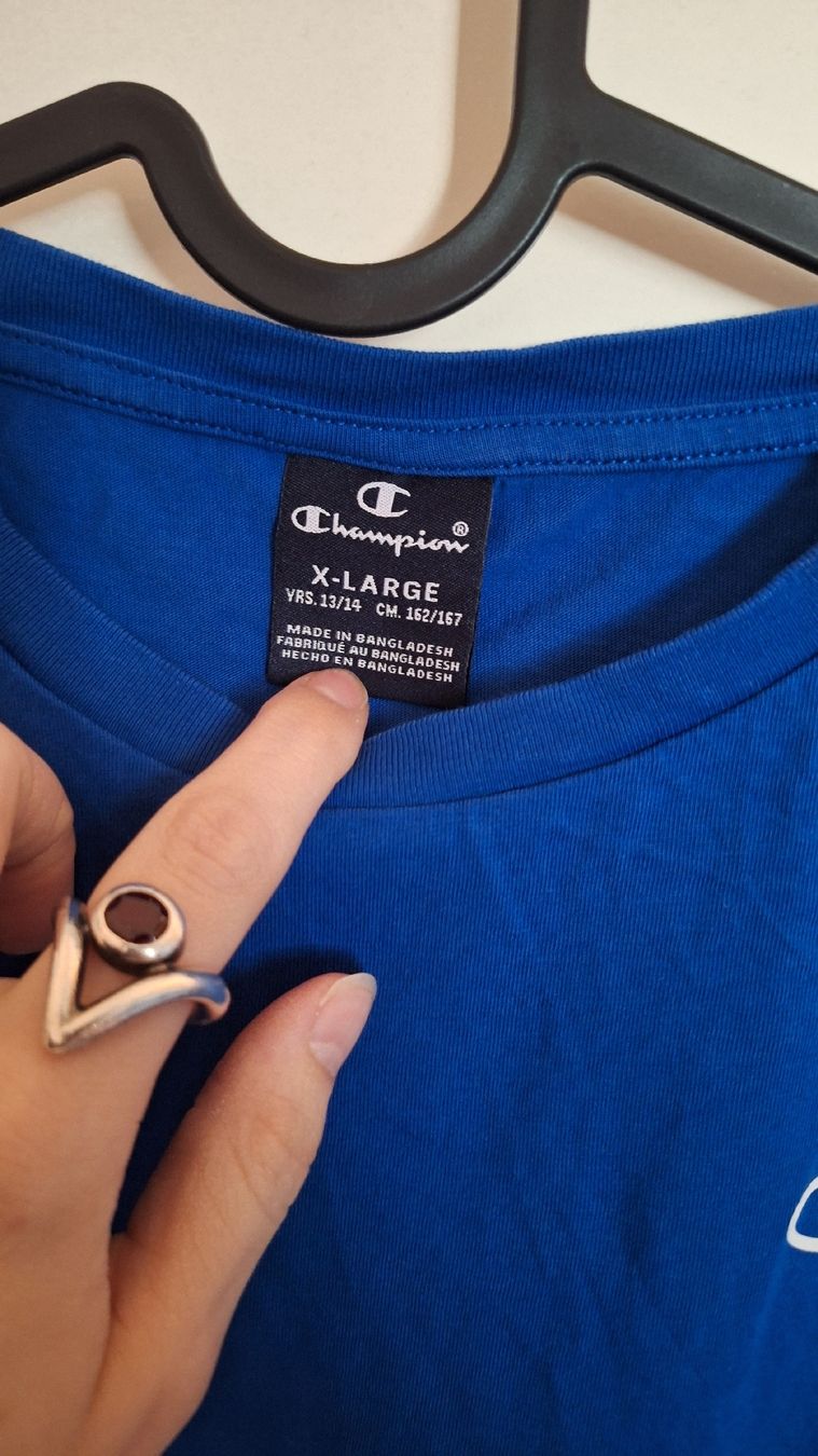 Champion Camicie, T-shirt & Polo: Champion T-Shirt Blau – Usato da Winterthur venduto da _lxeah 2