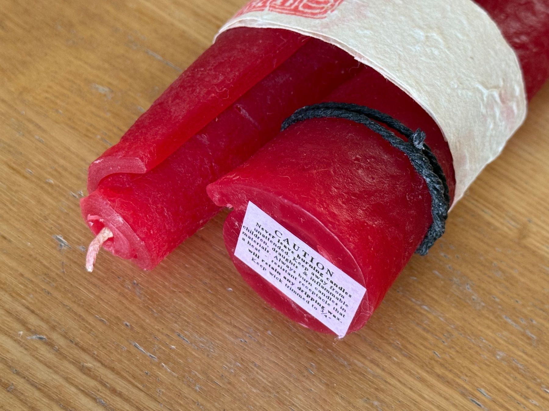 Candele: Rote Ritualkerzen, Handgefertigt – Nuovo e nell'imballaggio originale da Horgen venduto da Xhystos 2