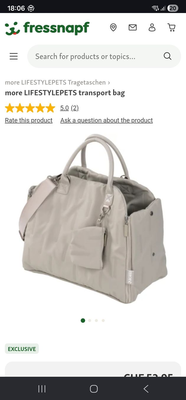Sacs: Dog Transport Bag - NEW – Neuf avec emballage d'origine à Zürich par 2th_mjp6