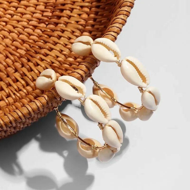 Orecchini pendenti & Orecchini a lobo: Earrings / Ohrringe / Kreolen mit Muscheln / Boho / Shells – Nuovo (secondo la descrizione) da Wettingen venduto da JasminL92