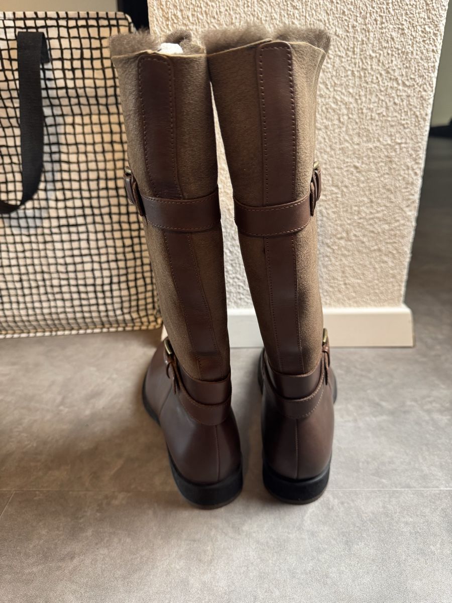 Ecco Scarpe da donna: Ecco Brown Leather Fur-Lined Winter Boots - Size 40! – Nuovo (secondo la descrizione) da Schlieren venduto da sch_7wfd 2