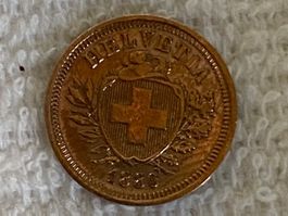 1 centime/Rappen 1880