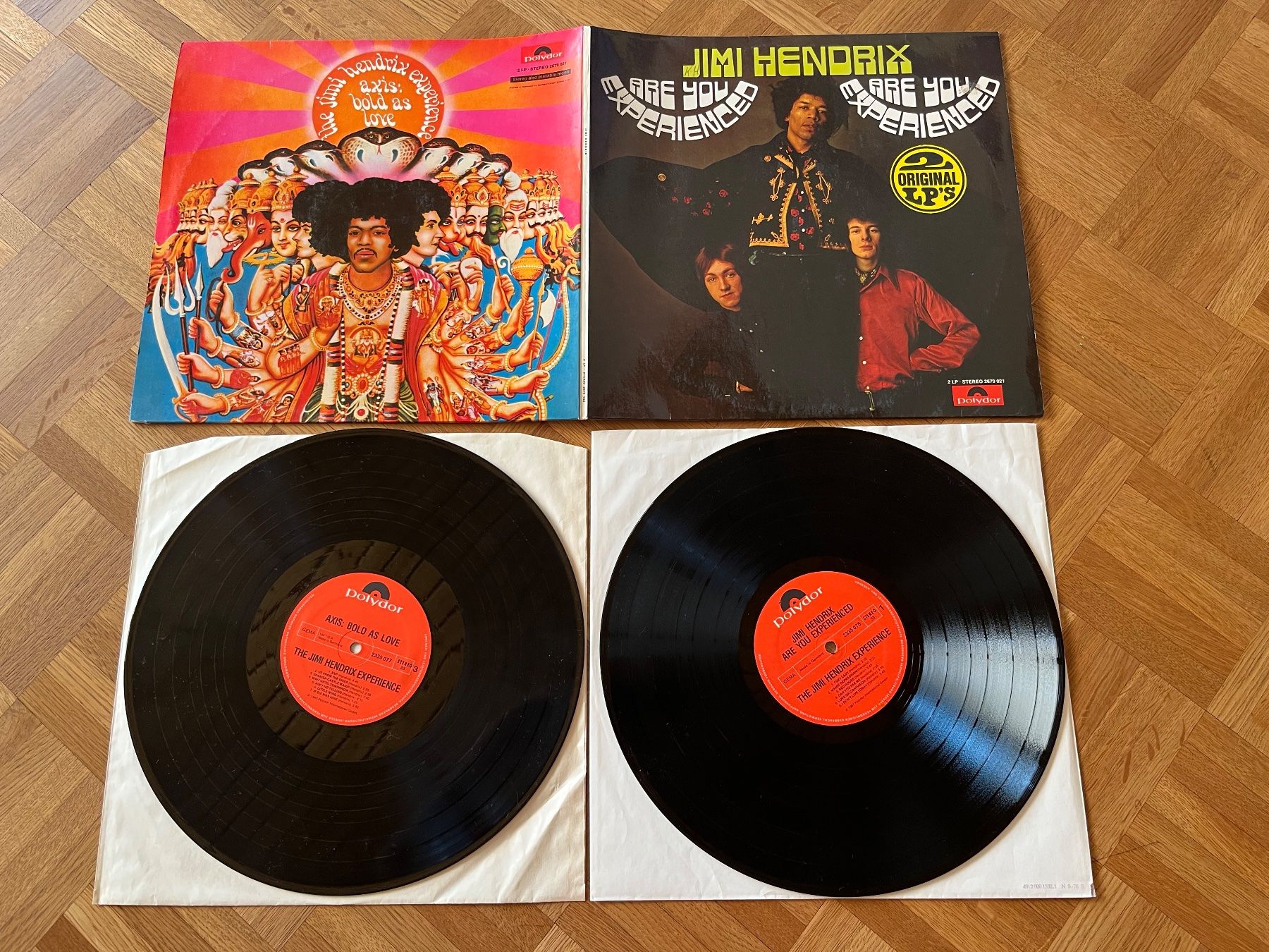 Dischi in vinile: Jimi Hendrix - Axis bold as love & Are you experienced – Usato da Giebenach venduto da Wurlitzer70