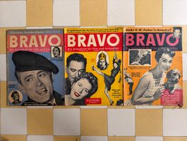 3 BRAVO Hefte von 1956