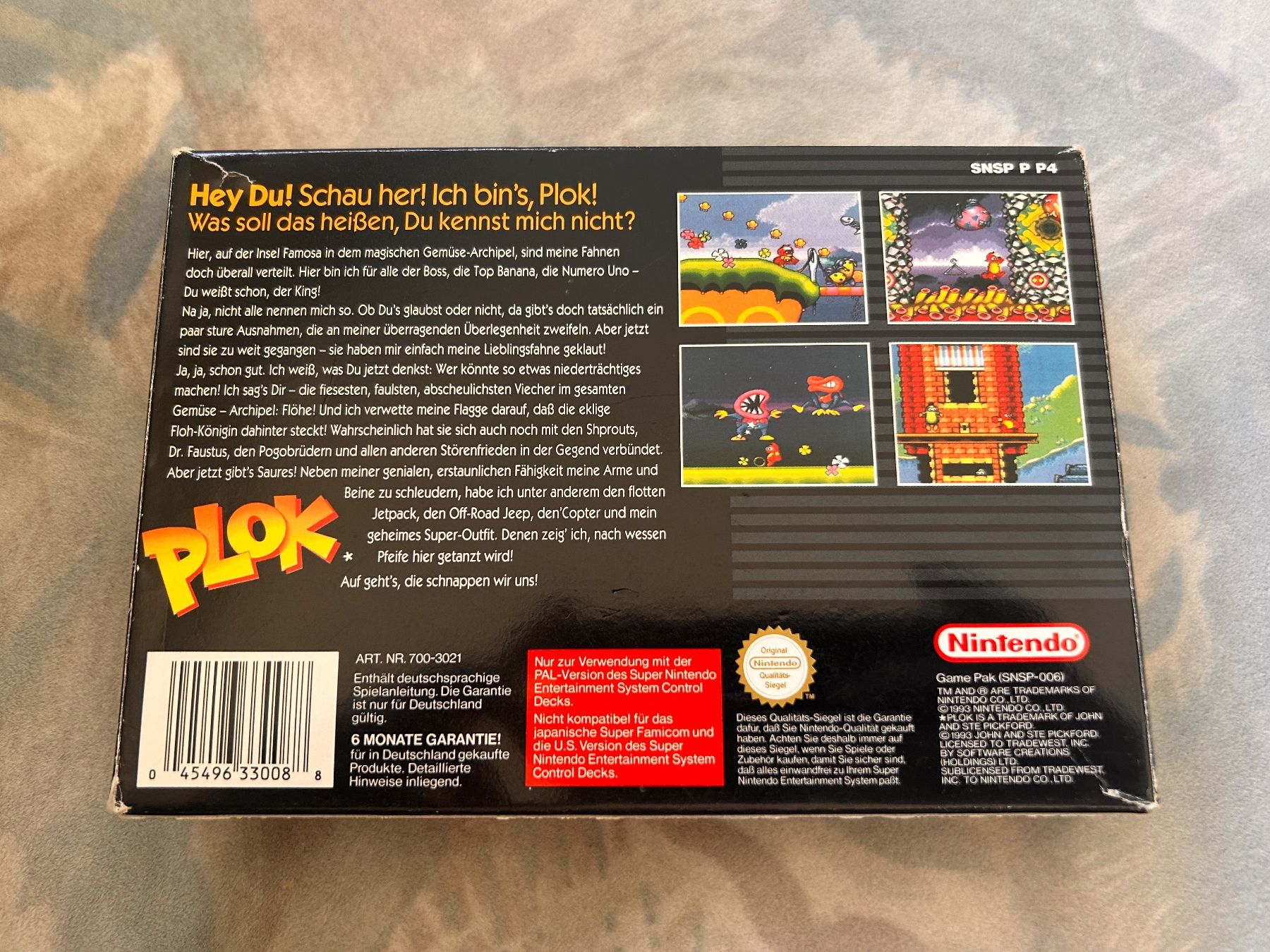 Nintendo Giochi: SNES Spiel PLOK – Usato da Brüttisellen venduto da ThommyK 2