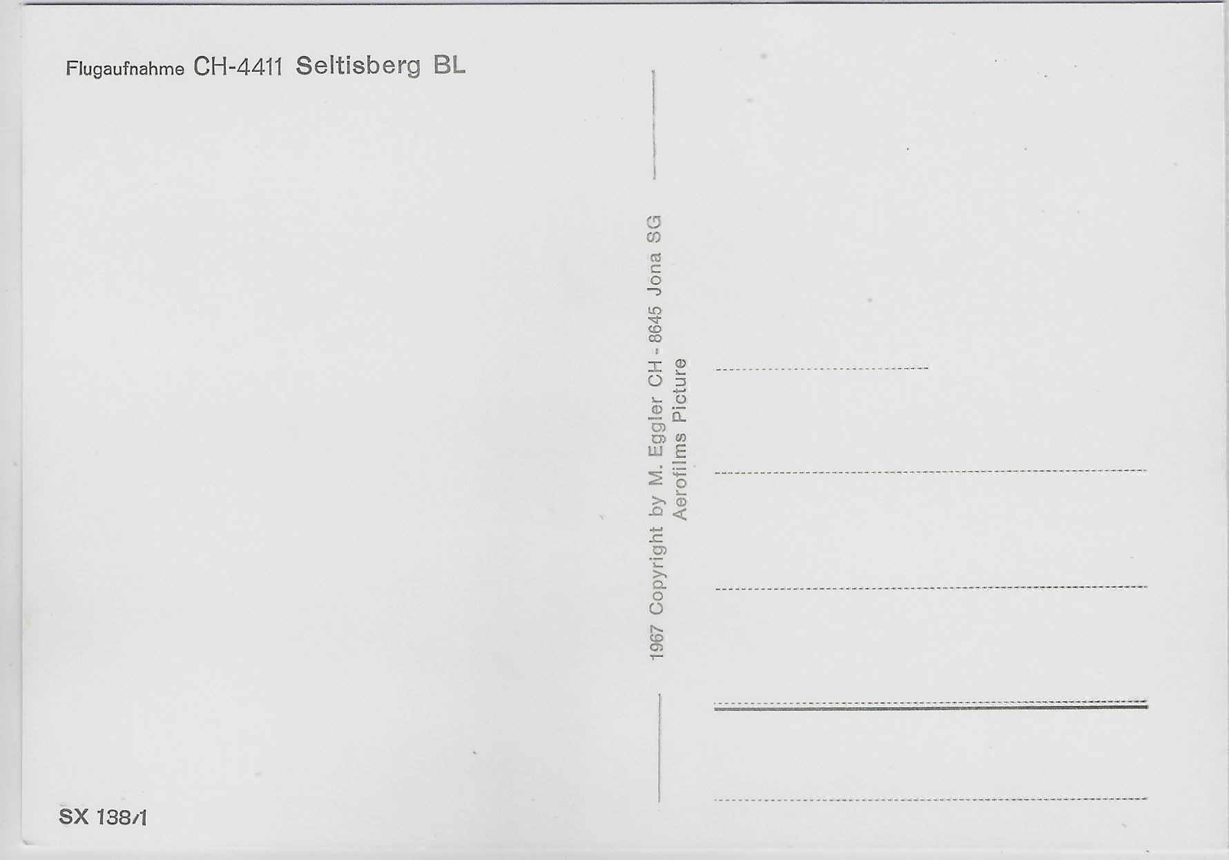 Cartoline postali: Flugaufnahme Seltisberg BL – Antico da Ettingen venduto da Kartenplanet 1