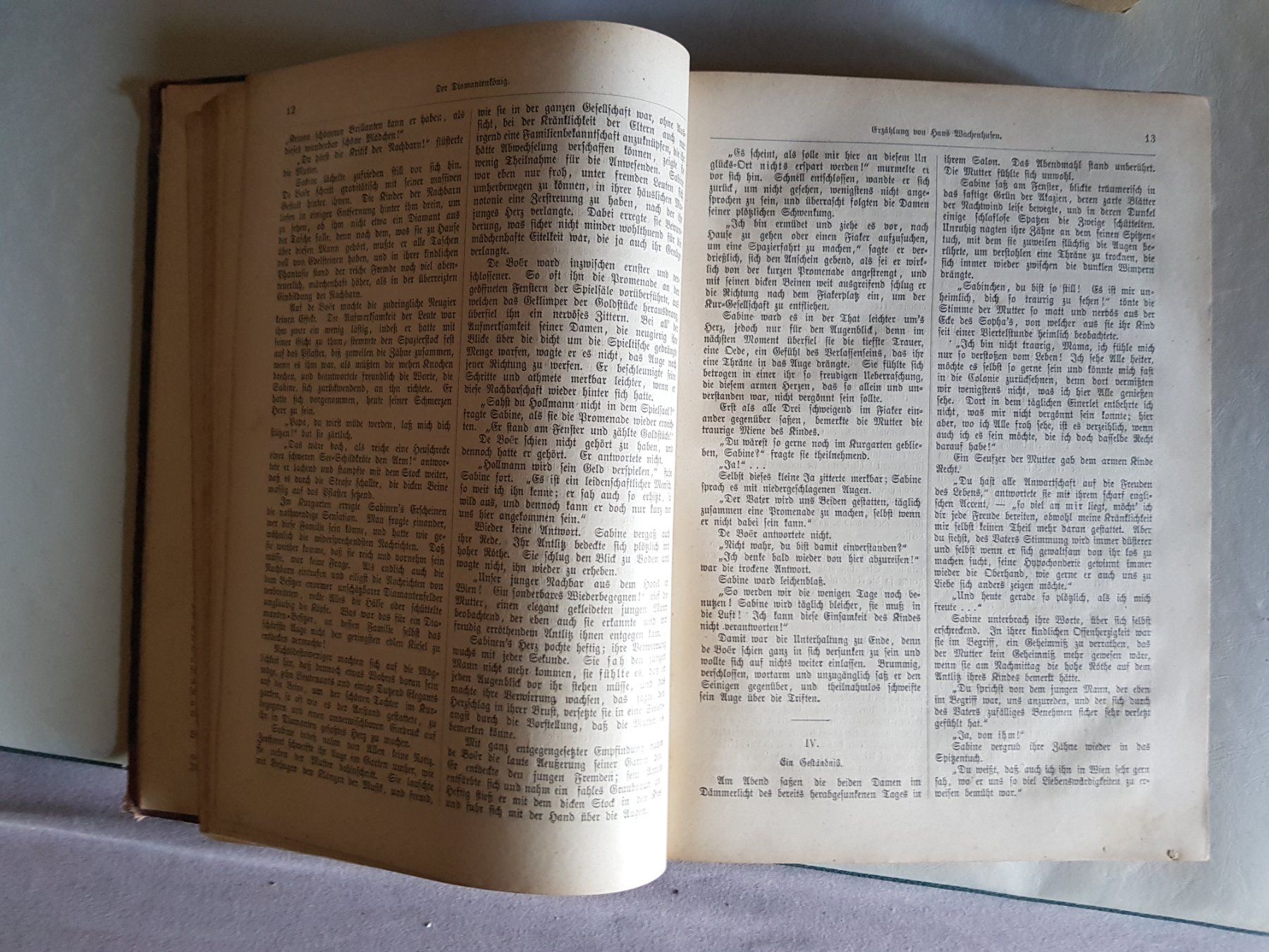 Bücher: antikes Buch: Sorgenlose Stunden - 1875 - Hackländer – Gebraucht aus Walterswil BE von Lonitti 6