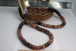Turmalin Mix  Steine  Kette mit  7mm mit  Verschluss 50cm