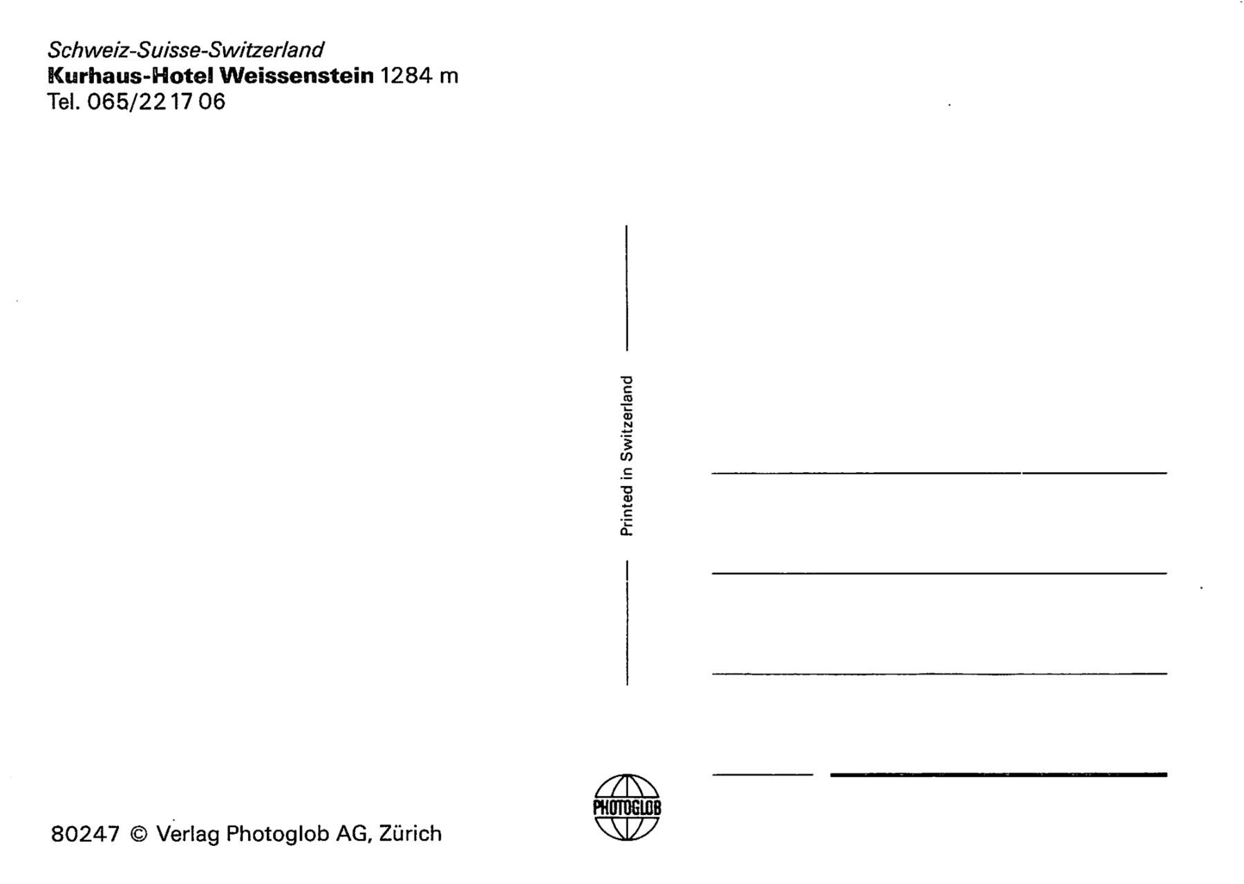 Cartoline postali: SO - Weissenstein, Bergkapelle – Usato da Ottikon b.Kemptth. venduto da Neptun1974 1