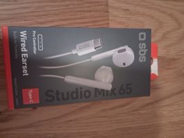 Auricolari cablati SBS Studio Mix 65 Type-C nuovi