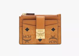 MCM Portemonnaie mit Monogramm, Cognac