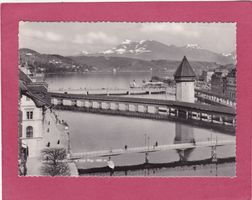 Luzern Kapellbrücke und Rigi 1951