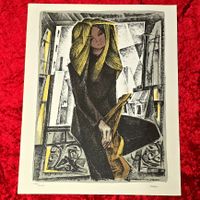 Original-Lithografie. Handsigniert&nummeriert